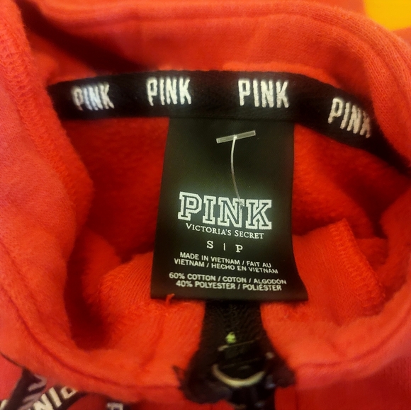 Victoria's Secret Pink Red Hoodie Size Small - Picture 4 of 4